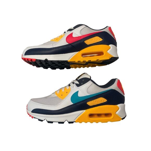 NIB Nike Unisex US 9 Air Max 90 HF4860-100 Round Toe Lace Up Sneaker Shoes - Picture 1 of 14